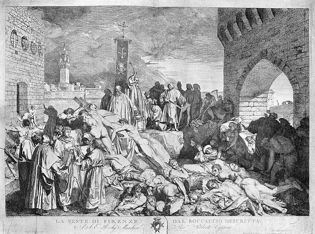 The plague of Florence in 1348