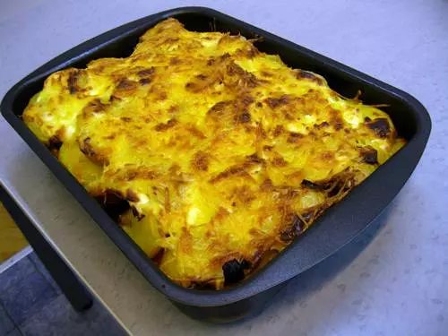 Potato casserole - authentic Hungarian speciality