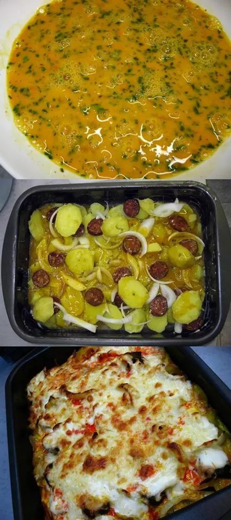 Potato casserole - authentic Hungarian speciality