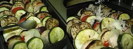 Roasted vegetables with chicken