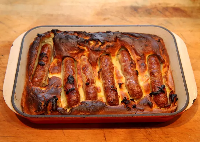 Classic homemade Toad in the hole